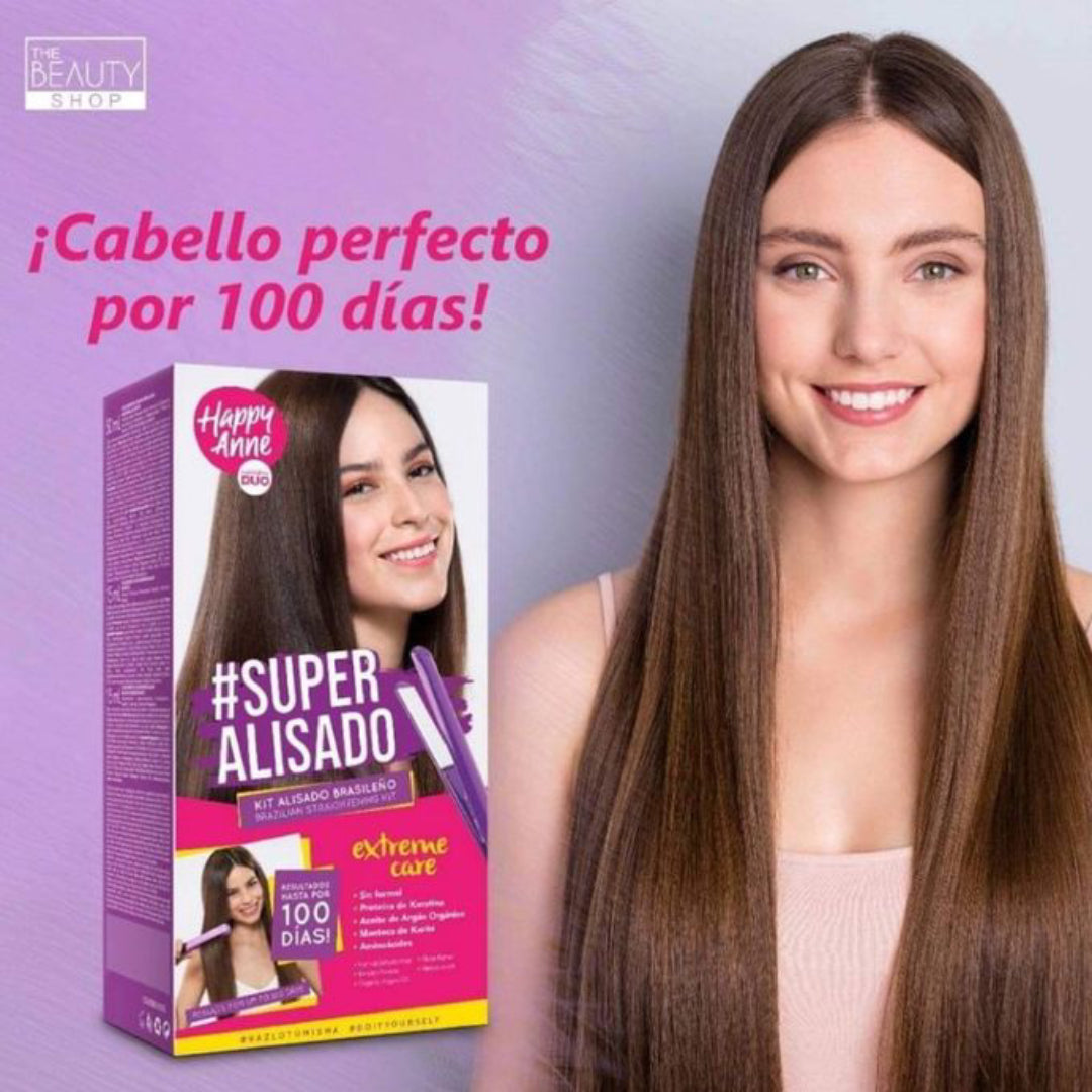 HAPPY ANNE Super Lissage kératine / Kit de lissage kératine brésilien / lissage durable jusqu'à 100 jours