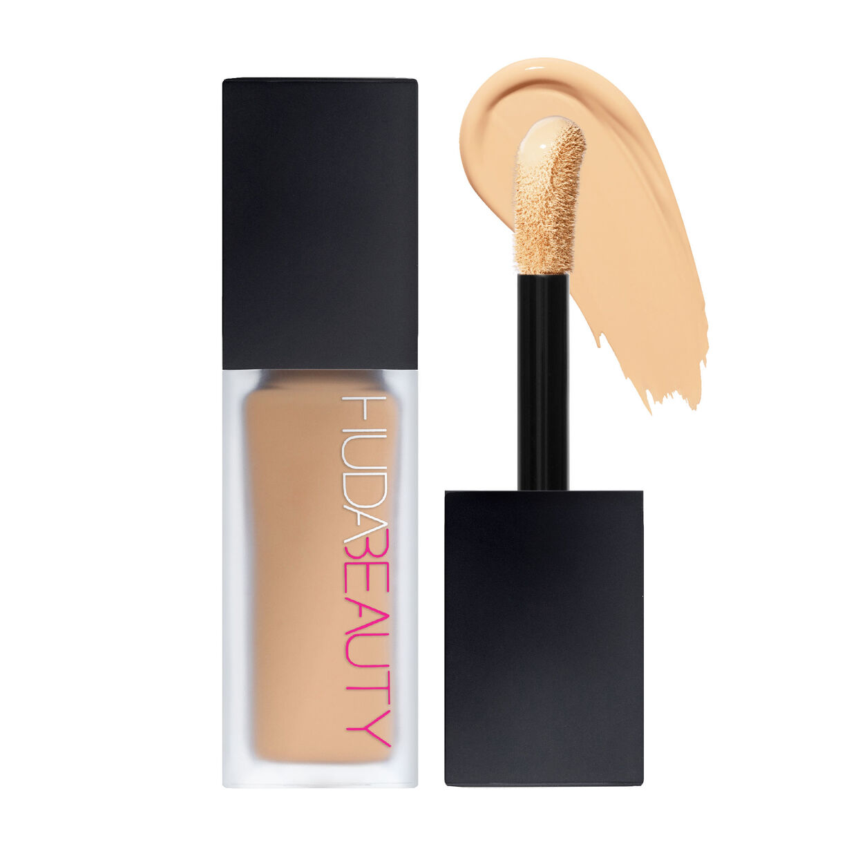 HUDA BEAUTY, FauxFilter Luminous Matte Concealer, concealer HUDA BEAUTY, correcteur de teint, anti-cernes, couvrance modulable, fini mat lumineux, longue tenue, waterproof, anti-transfert, vegan, sans parfum, sans alcool, correcteur contour des yeux, maquillage teint, HUDA BEAUTY Maroc, acheter HUDA BEAUTY Maroc, beautyfamily.ma
