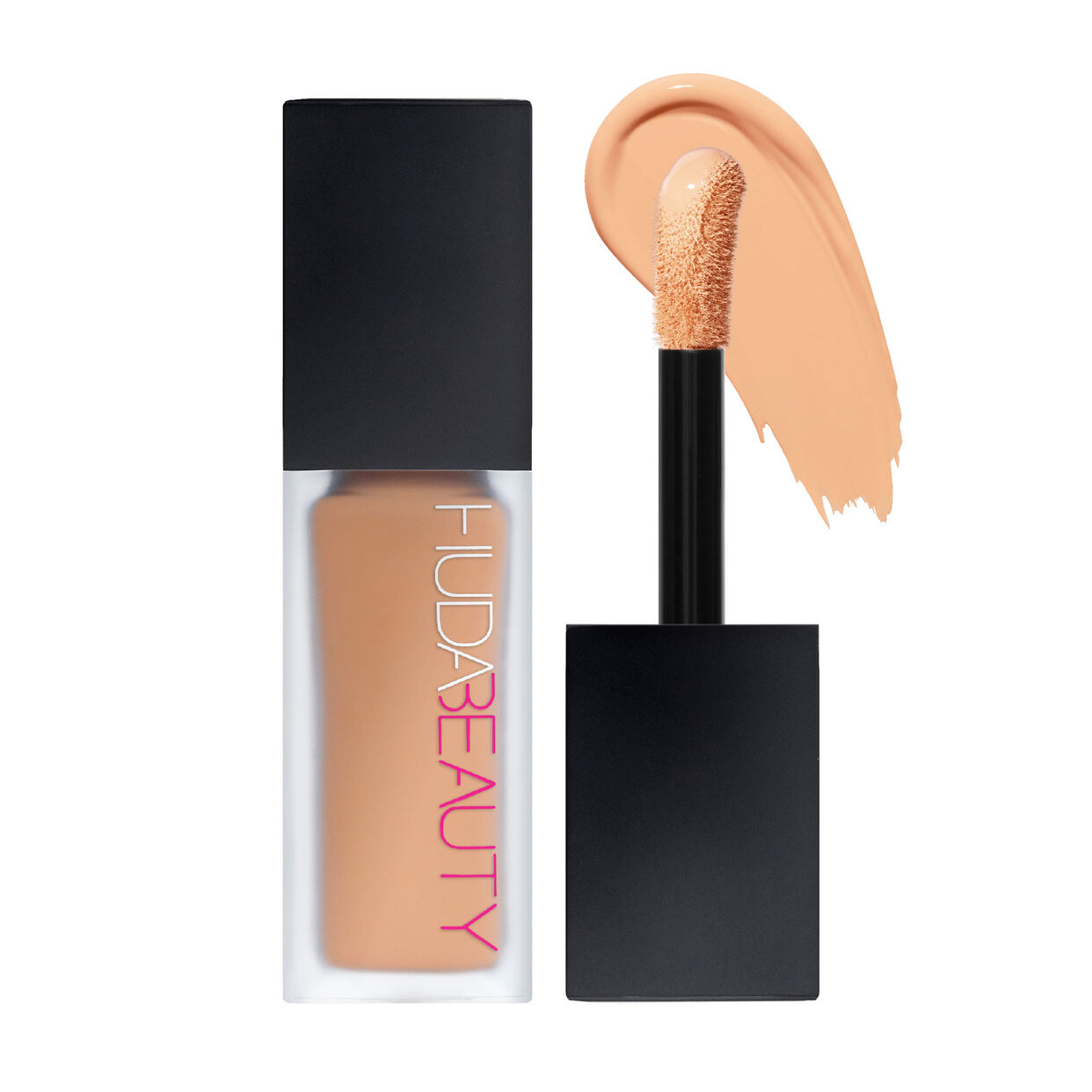 HUDA BEAUTY, FauxFilter Luminous Matte Concealer, concealer HUDA BEAUTY, correcteur de teint, anti-cernes, couvrance modulable, fini mat lumineux, longue tenue, waterproof, anti-transfert, vegan, sans parfum, sans alcool, correcteur contour des yeux, maquillage teint, HUDA BEAUTY Maroc, acheter HUDA BEAUTY Maroc, beautyfamily.ma