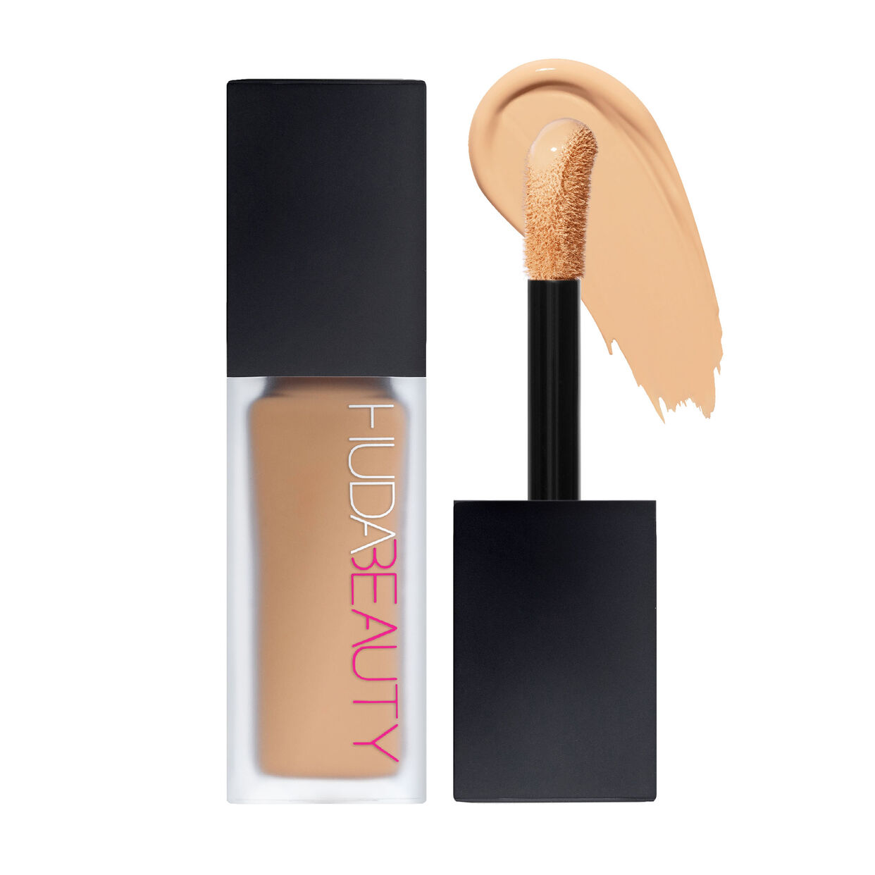 HUDA BEAUTY, FauxFilter Luminous Matte Concealer, concealer HUDA BEAUTY, correcteur de teint, anti-cernes, couvrance modulable, fini mat lumineux, longue tenue, waterproof, anti-transfert, vegan, sans parfum, sans alcool, correcteur contour des yeux, maquillage teint, HUDA BEAUTY Maroc, acheter HUDA BEAUTY Maroc, beautyfamily.ma