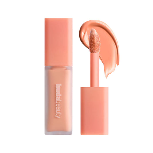 HUDA BEAUTY, FauxFilter Under Eye Color Corrector, correcteur de couleur, color corrector, Peach Light, correcteur cernes, contour des yeux, neutraliser cernes, anti-transfert, longue tenue, non comédogène, maquillage teint, HUDA BEAUTY Maroc, acheter HUDA BEAUTY Maroc, beautyfamily.ma