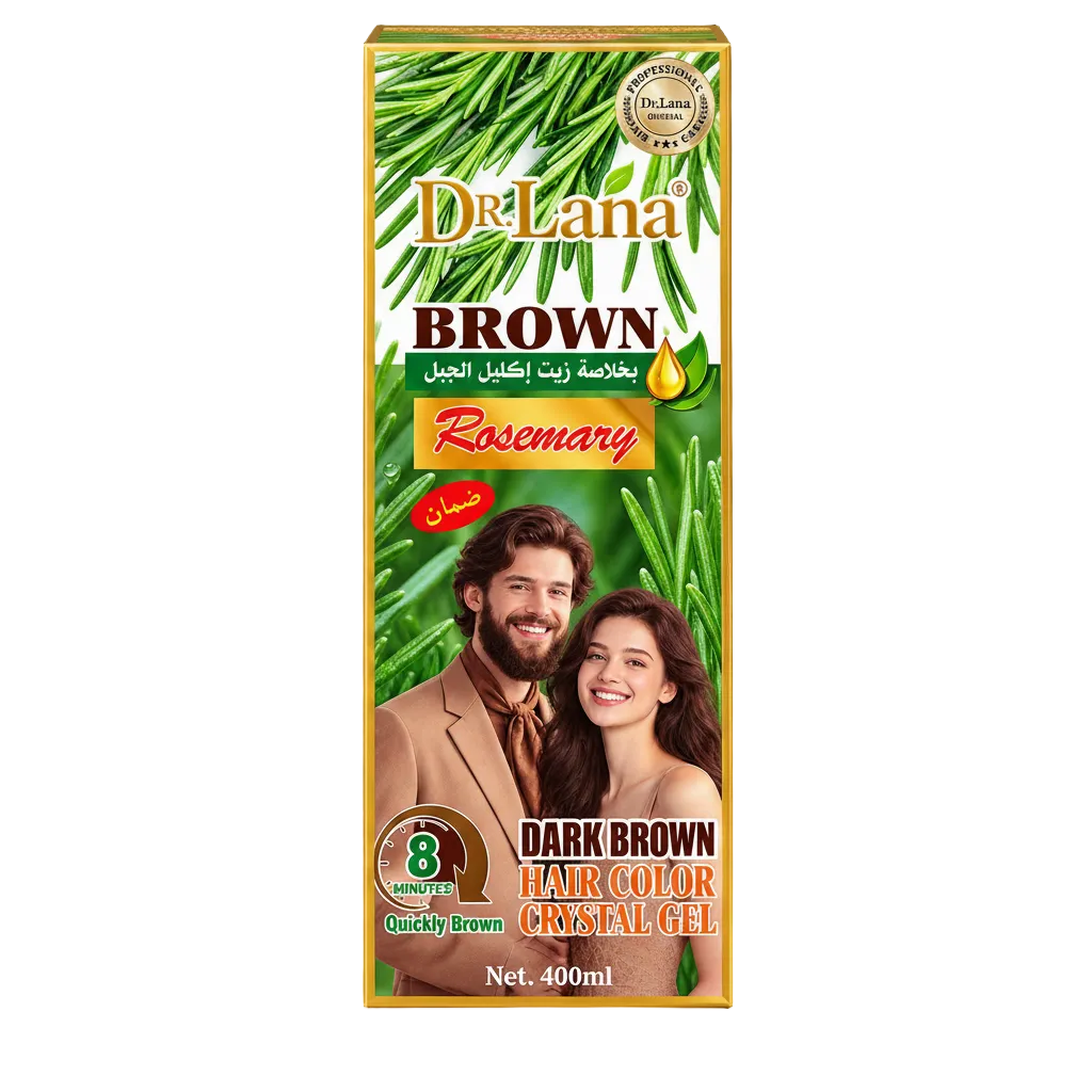 DR.LANA BROWN ROSEMARY DARK BROWN HAIR COLOR CRYSTAL GEL 400ML