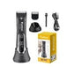 KEMEI KM-1845 Kit Tondeuse Zone Sensible et intime Corps -Afficheur LCD - Lavable et douce - Noir