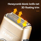 KEMEI KM-3209 Rasoir à barbe rechargeable, électrique pour hommes, tondeuse à poils flottante, appareil de rasage pour le visage