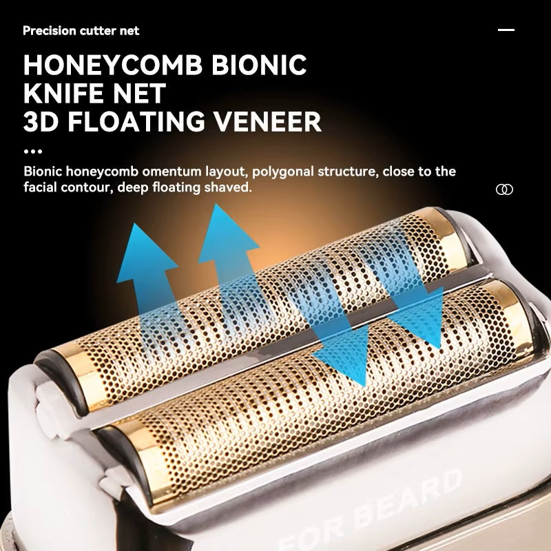 KEMEI km-1538 rasoir électrique ensemble de tondeuse à cheveux métal étanche Usb charge Rechargeable tête rasoir