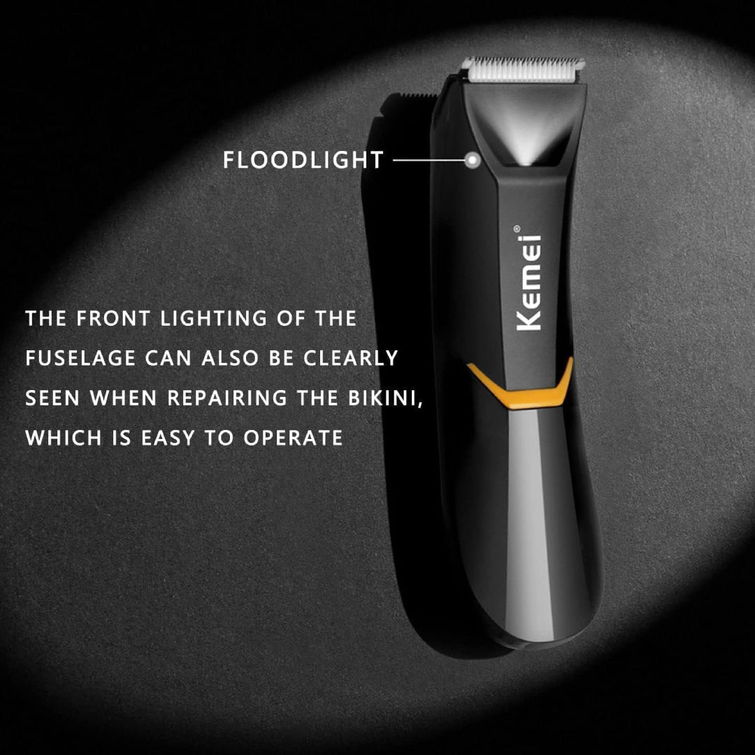 KEMEI KM-3208 – Tondeuse corps étanche, USB rechargeable, batterie 600mAh