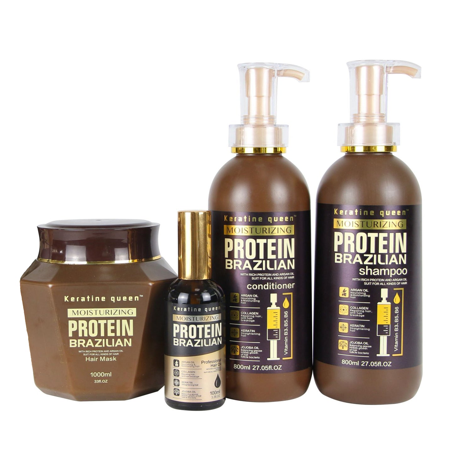 PACK KERATINE QUEEN MOISTURIZING PROTEIN BRAZILIAN