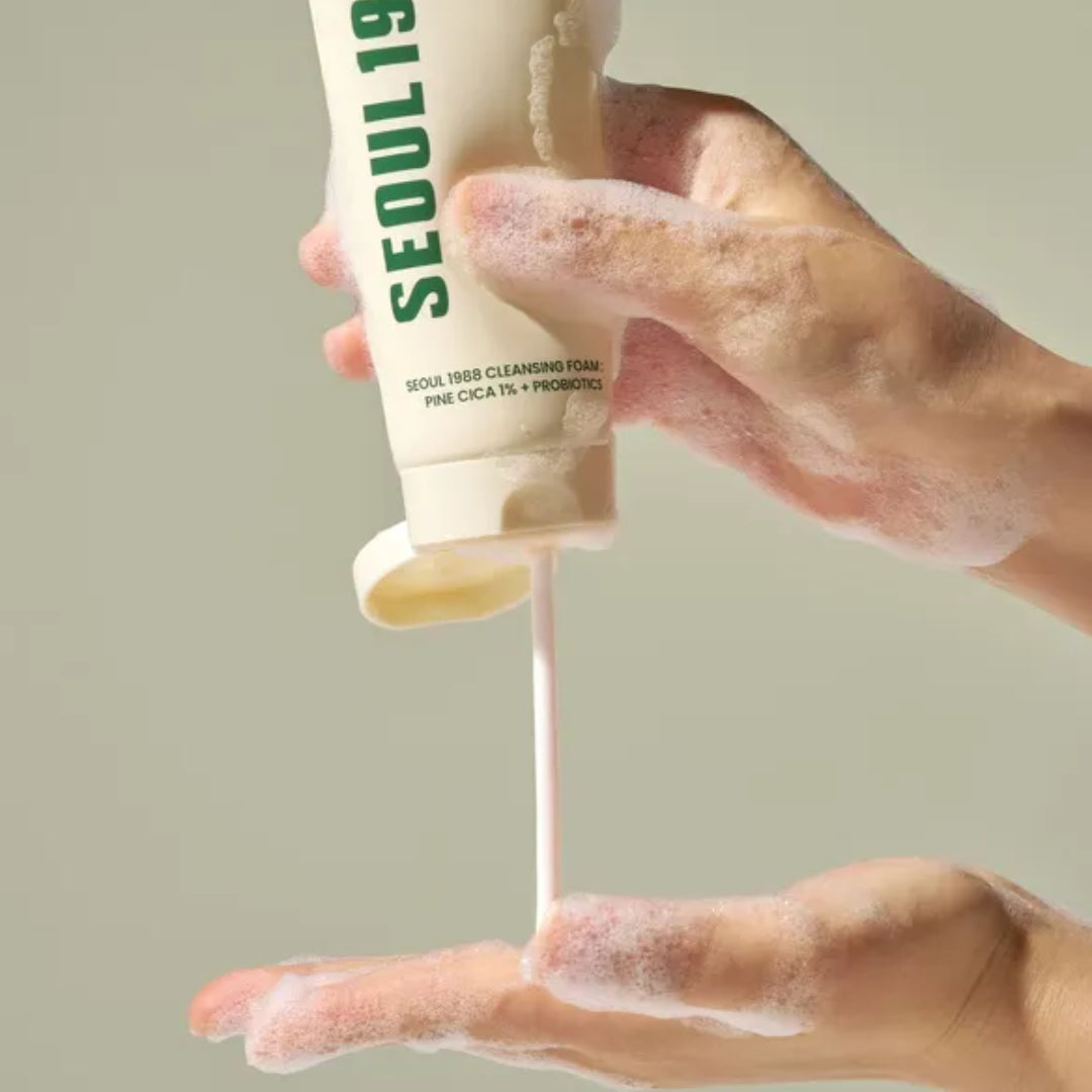 KSECRET – SEOUL 1988  CLEANSING FOAM : PINE CICA 1% + PROBIOTICS –  150 ml