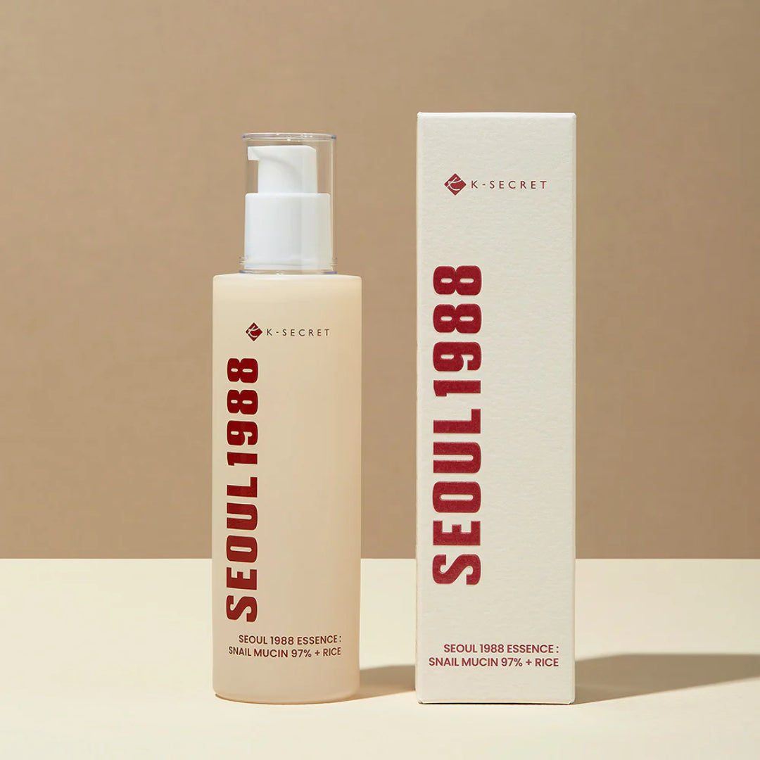 K–SECRET SEOUL 1988 ESSENCE SNAIL MUCIN 97 + RICE - 100ml