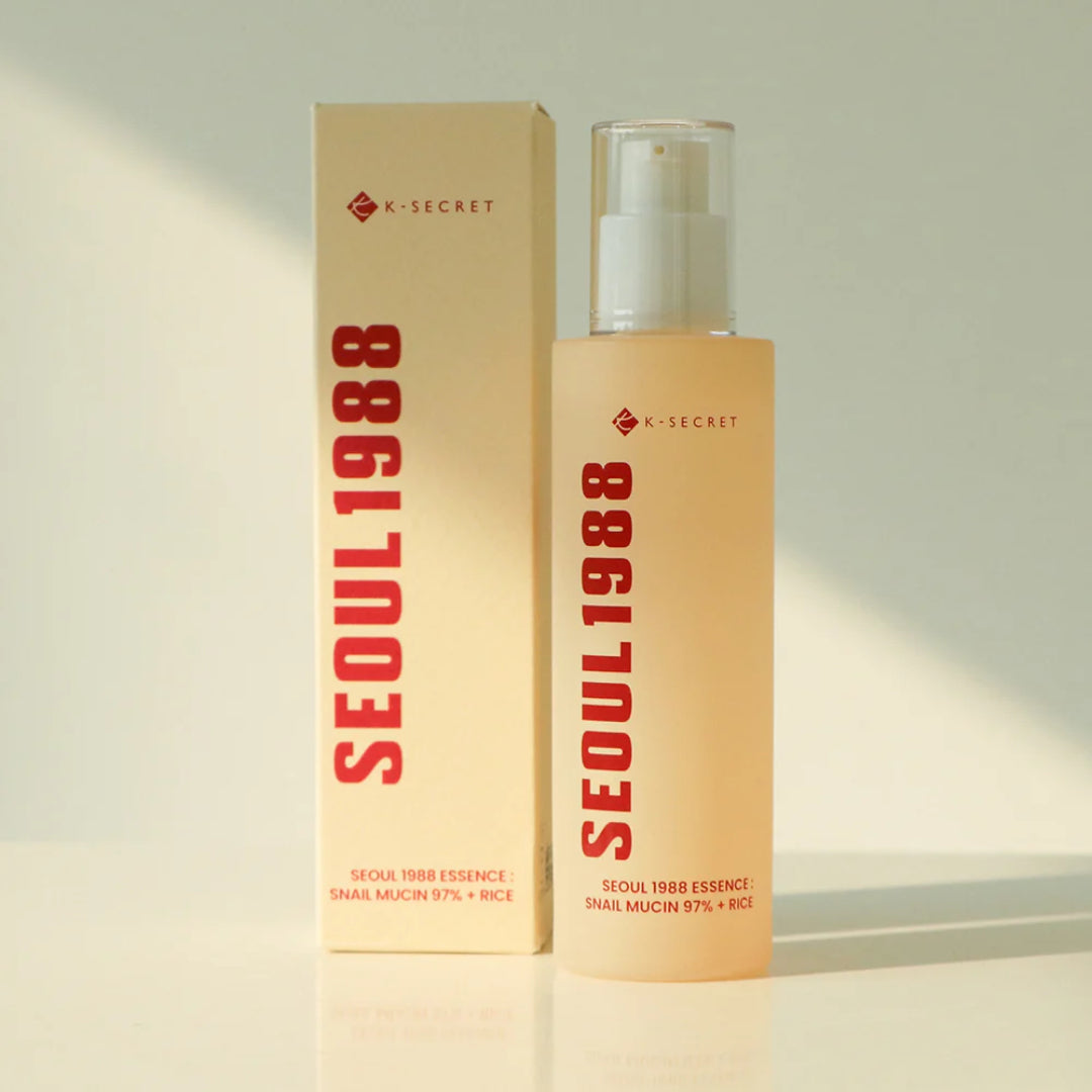 K–SECRET SEOUL 1988 ESSENCE SNAIL MUCIN 97 + RICE - 100ml