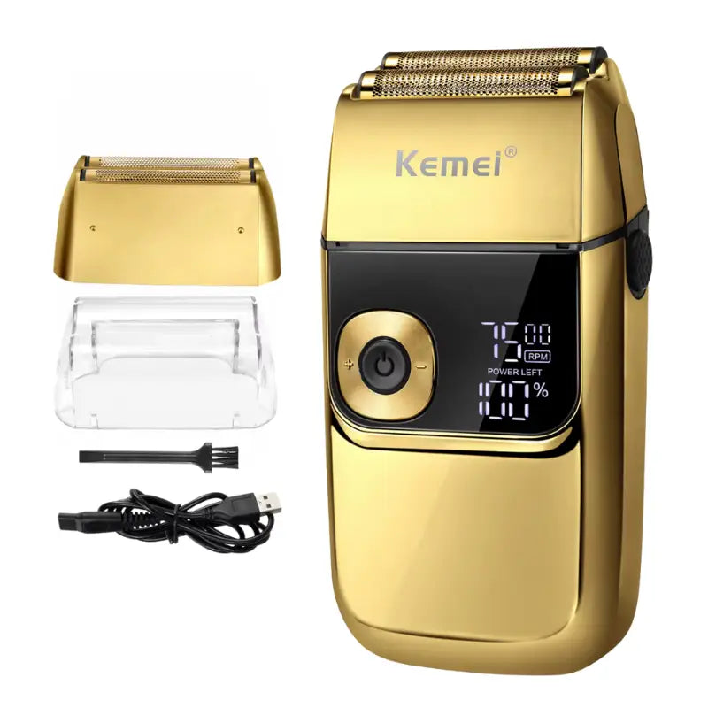 Kemei KM-2028 Rasoir Électrique avec Double Tête et Écran LCD