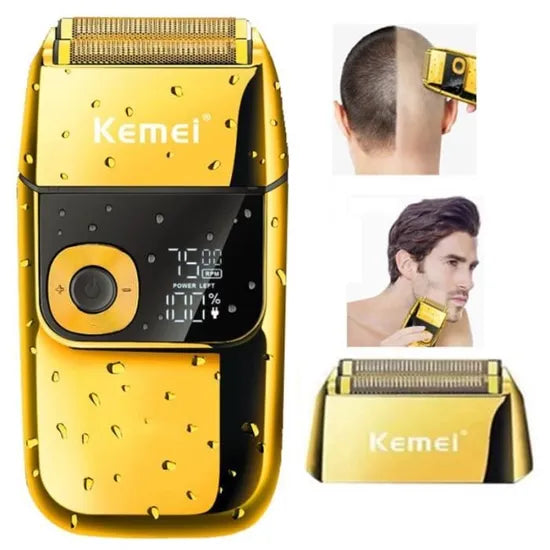 Kemei KM-2028 Rasoir Électrique avec Double Tête et Écran LCD