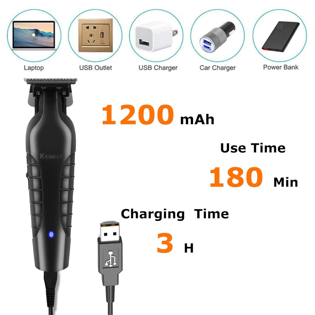 Kemei KM-2299 Tondeuse professionnelle 5W Tondeuse précise et durable