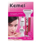 Kemei KM-3628 Rasoir Électrique Multifonction Indolore Rechargeable USB, Têtes Interchangeables