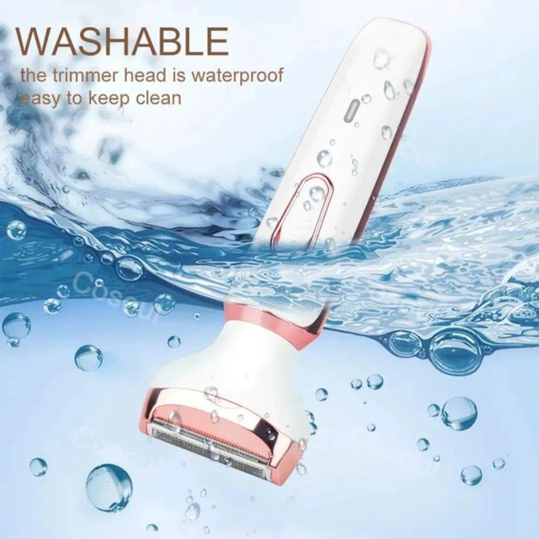 Kemei KM-6713 Rasoir électrique pour femme, rasoir sans fil indolore