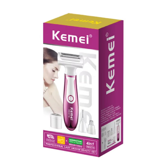 Kemei KM-6714 Épilateur Rasoir Électrique – Épilation Corporelle USB