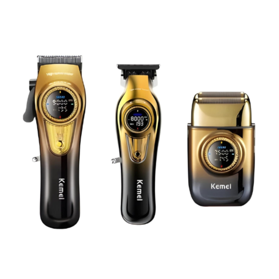Kemei KM-8557 Kit professionnel Machine de découpe, Finition et Rasoir