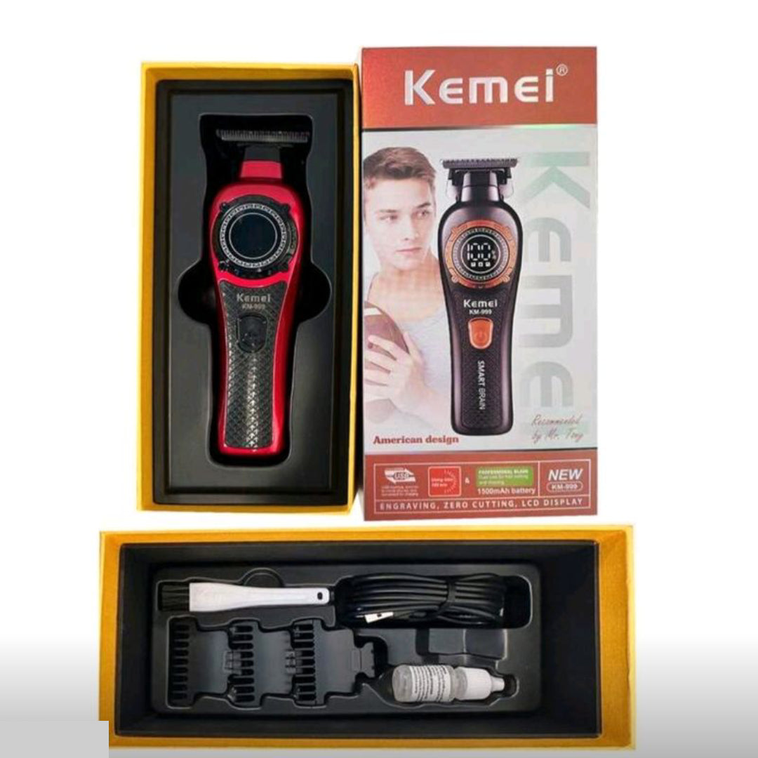 Kemei KM-999 Tondeuse Pro LED USB 7000RPM 1500mAh