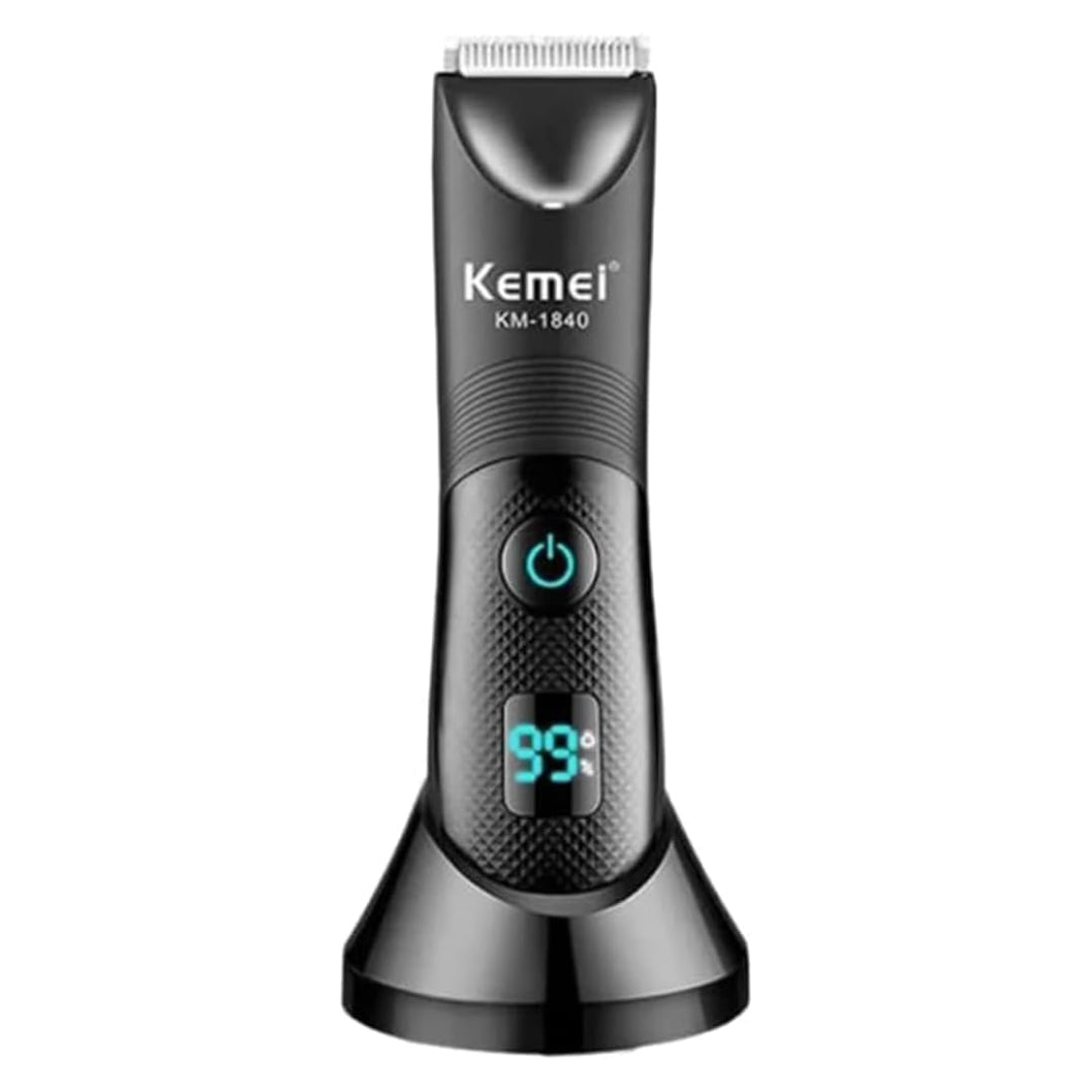 Kemei KM-1840 Tondeuse Rechargeable avec Écran LED