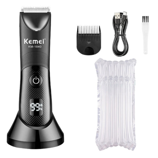 Kemei KM-1840 Tondeuse Rechargeable avec Écran LED