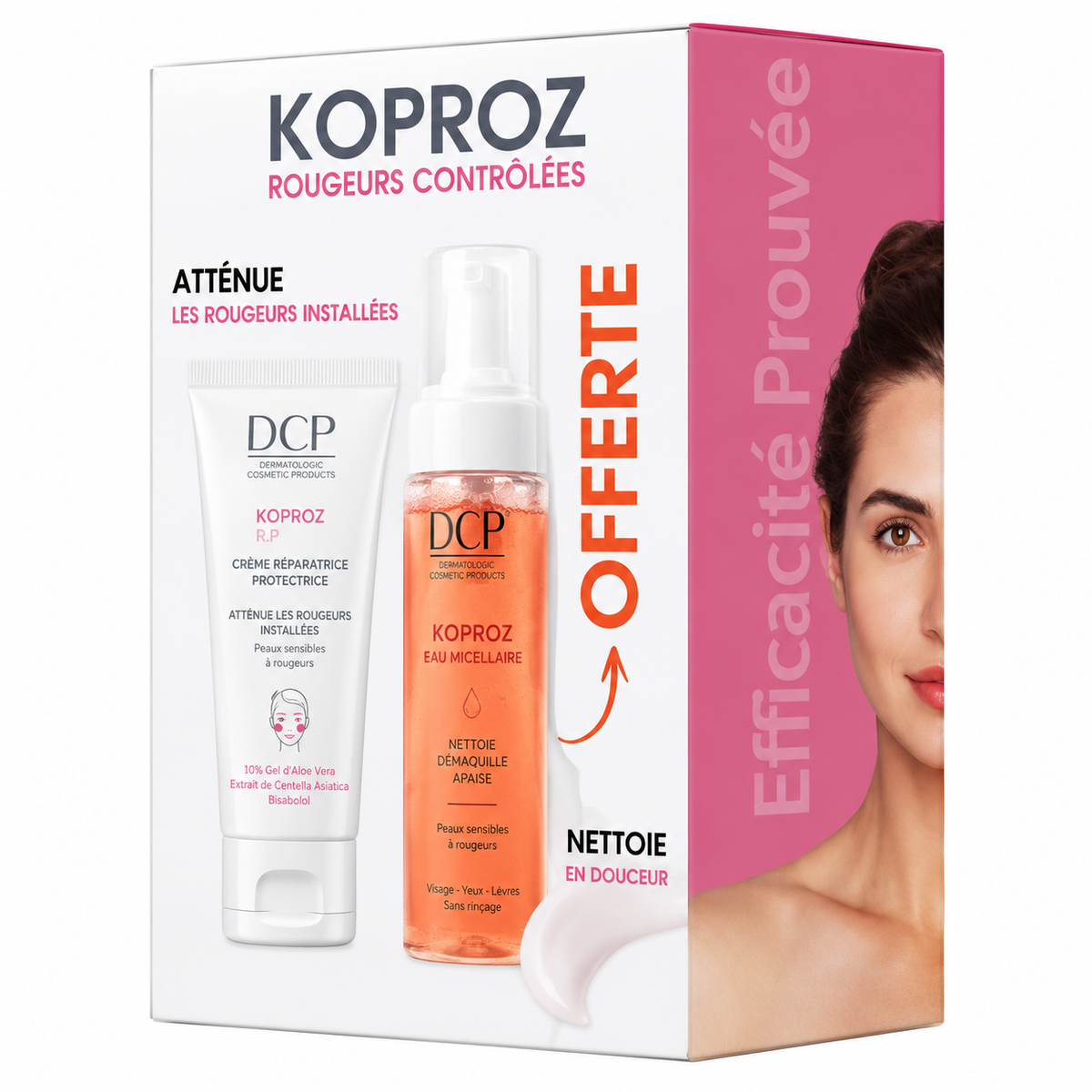DCP PACK KOPROZ RP CREME REPARATRICE PROTECTRICE 70 ML + MOUSSE NETTOYANTE 150 ML OFFERTE
