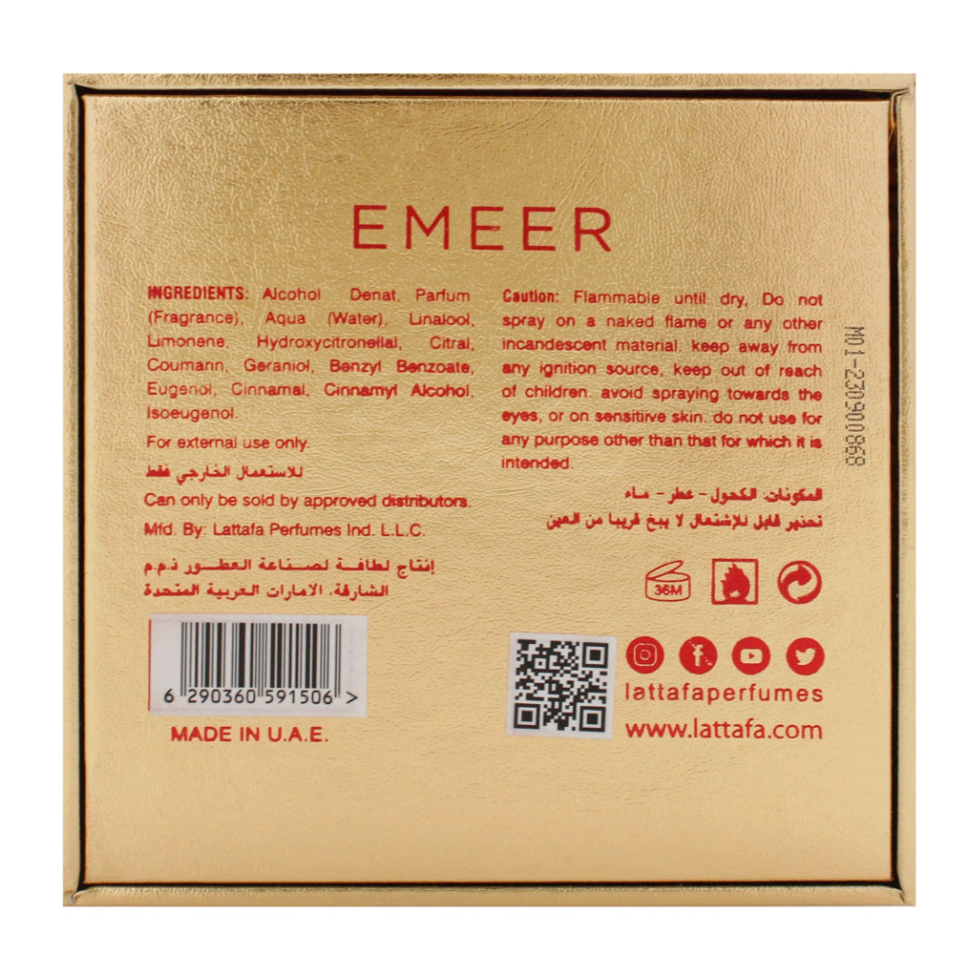 LATTAFA EMEER EAU DE PARFUM Unisexe - 100ml