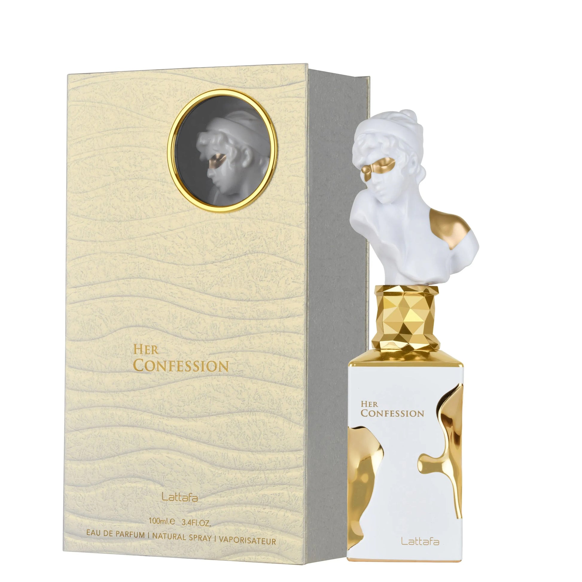 Lattafa Her Confession, Her Confession Eau de Parfum Femme, parfum Lattafa femme, parfum oriental femme, parfum floral sensuel, parfum féminin élégant, parfum longue tenue femme, acheter parfum Lattafa Maroc, beautyfamily.ma,