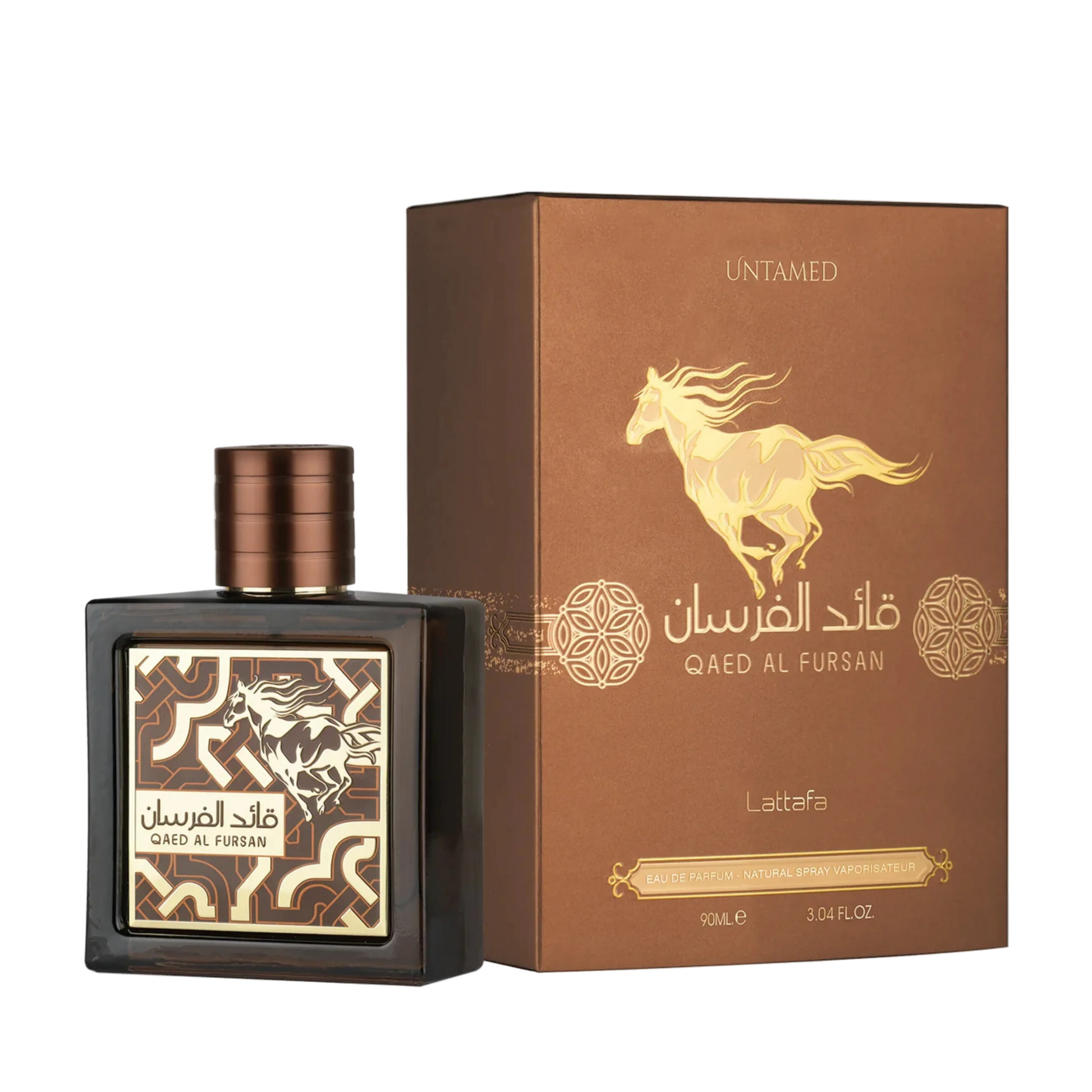 qaed al fursan untamed lattafa, lattafa qaed al fursan untamed unisexe, parfum oriental épicé boisé maroc, parfum épices bois ambre, eau de parfum lattafa 90ml, parfum lavande géranium cyprès, parfum cardamome cannelle unisexe maroc, acheter qaed al fursan untamed maroc, beautyfamily.ma lattafa — QAED AL FURSAN UNTAMED Eau de Parfum Lattafa 90 ml unisexe, parfum oriental épicé boisé aux notes de noix de muscade, cardamome, mandarine, cannelle, lavande, géranium, cyprès, caramel, cèdre, olibanum,
