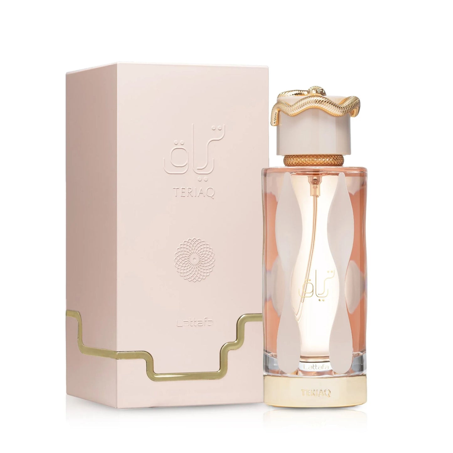 teriaq lattafa, lattafa teriaq femme, parfum lattafa maroc, parfum oriental gourmand femme, eau de parfum lattafa 100ml, parfum caramel amande abricot, parfum miel fleurs blanches rose, parfum vanille cuir vétiver maroc, acheter teriaq maroc, beautyfamily lattafa — TERIAQ Eau de Parfum Lattafa 100 ml pour femme, parfum oriental gourmand floral aux notes de poivre rose, caramel, amande amère, abricot, miel, fleurs blanches, rhubarbe, rose, vanille, cuir, labdanum, disponible au Maroc sur beautyfamily.ma