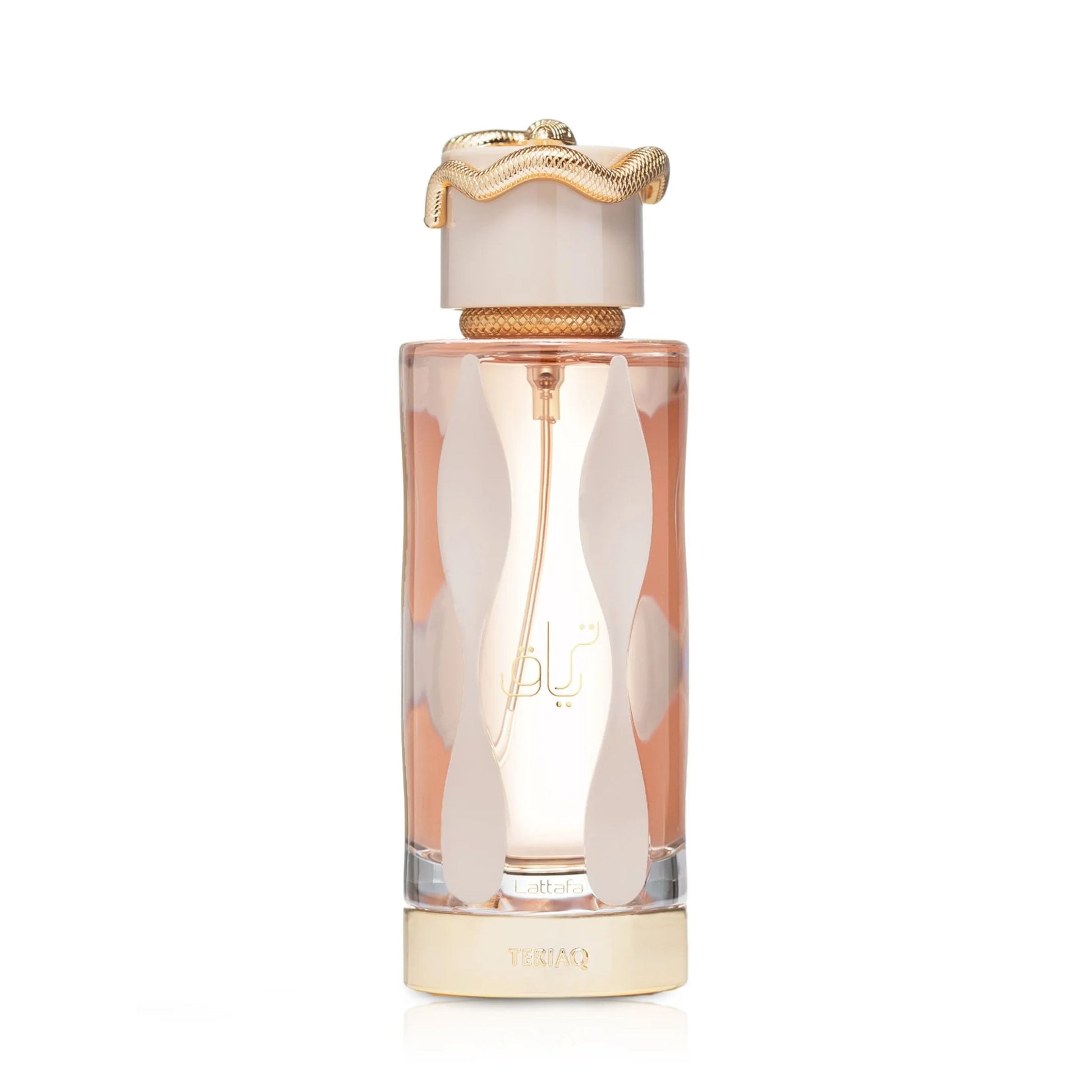 teriaq lattafa, lattafa teriaq femme, parfum lattafa maroc, parfum oriental gourmand femme, eau de parfum lattafa 100ml, parfum caramel amande abricot, parfum miel fleurs blanches rose, parfum vanille cuir vétiver maroc, acheter teriaq maroc, beautyfamily lattafa — TERIAQ Eau de Parfum Lattafa 100 ml pour femme, parfum oriental gourmand floral aux notes de poivre rose, caramel, amande amère, abricot, miel, fleurs blanches, rhubarbe, rose, vanille, cuir, labdanum, disponible au Maroc sur beautyfamily.ma