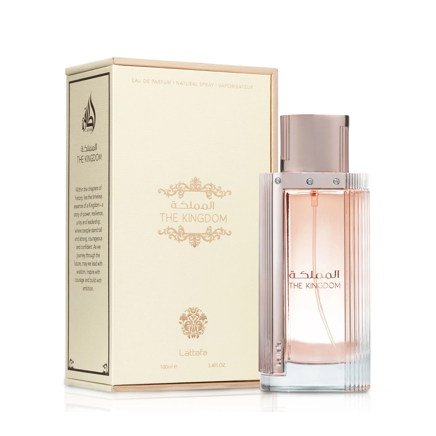 the kingdom women lattafa, lattafa the kingdom femme, parfum floral fruité gourmand maroc, parfum cassis pivoine poire femme, eau de parfum lattafa 100ml, parfum jasmin praline tonka, parfum vanille ambre femme maroc, acheter the kingdom women maroc, beautyfamily lattafa — THE KINGDOM WOMEN Eau de Parfum Lattafa 100 ml pour femme, parfum floral fruité gourmand aux notes de cassis, pivoine, poire, jasmin, praline, fève tonka, vanille, bois de santal, ambre et musc, disponible au Maroc sur beautyfamily.ma