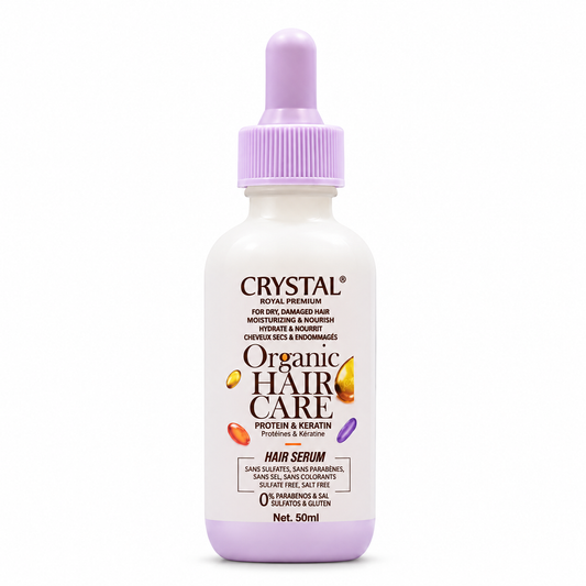 CRYSTAL ORGANIC HAIR CARE SERUM FOR FRIZZY & DAMAGED HAIR 50ML