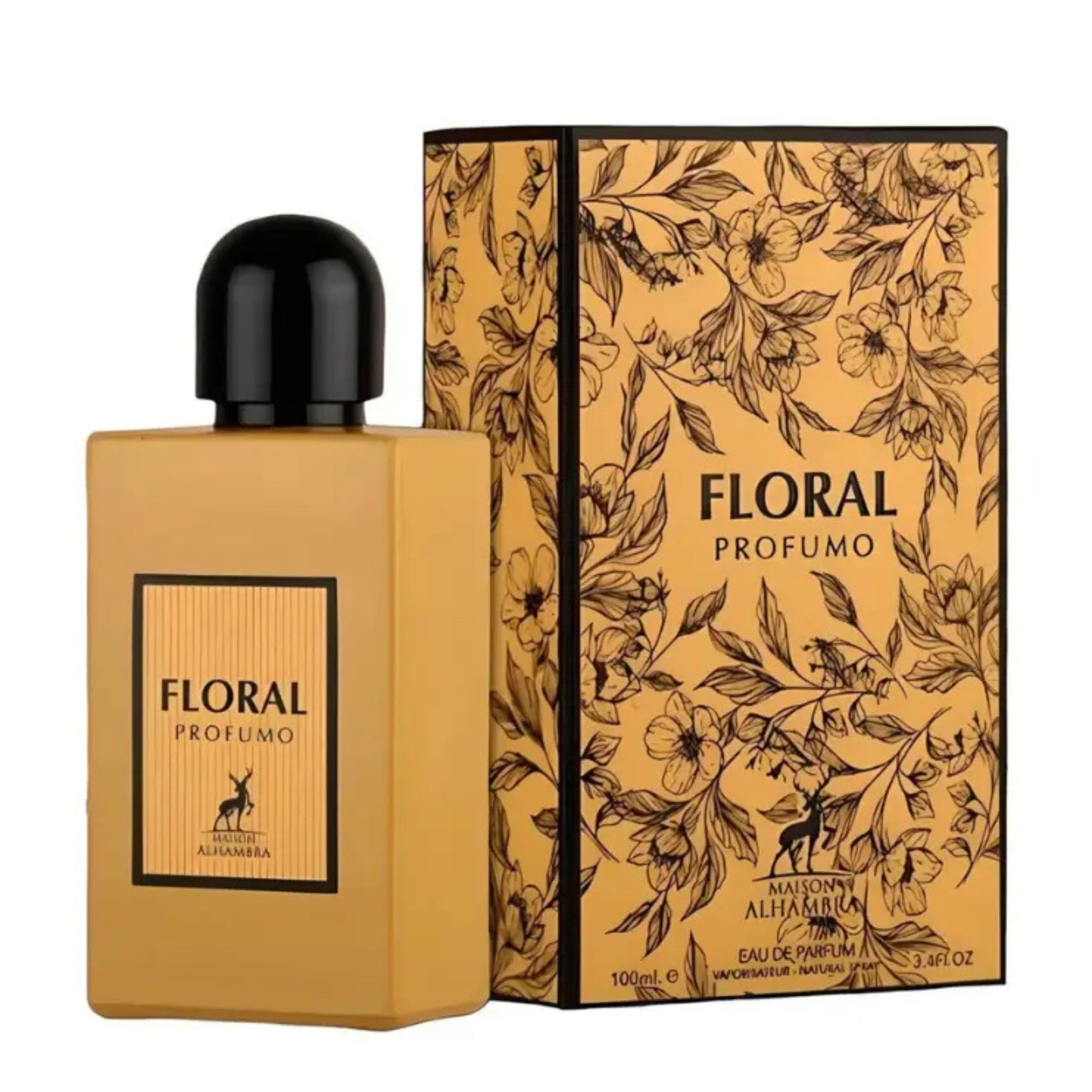 floral profumo maison alhambra, maison alhambra floral profumo femme, parfum maison alhambra maroc, parfum floral blanc femme, eau de parfum maison alhambra 100ml, parfum jasmin sambac rangoon creeper, parfum tubéreuse ylang ylang, parfum benjoin iris musc santal, acheter floral profumo maroc, beautyfamily maison alhambra — FLORAL PROFUMO Eau de Parfum Maison Alhambra 100 ml pour femme, parfum floral blanc, disponible au Maroc sur beautyfamily.ma