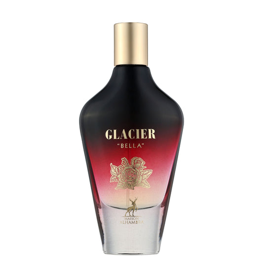 glacier bella maison alhambra, maison alhambra glacier bella femme, parfum maison alhambra maroc, parfum floral oriental fruité femme, eau de parfum maison alhambra 100ml, parfum poire bergamote, parfum notes florales cuir, parfum vanille ambre musc vétiver, acheter glacier bella maroc, beautyfamily maison alhambra — GLACIER BELLA Eau de Parfum Maison Alhambra 100 ml pour femme, parfum floral oriental fruité, disponible au Maroc sur beautyfamily.ma