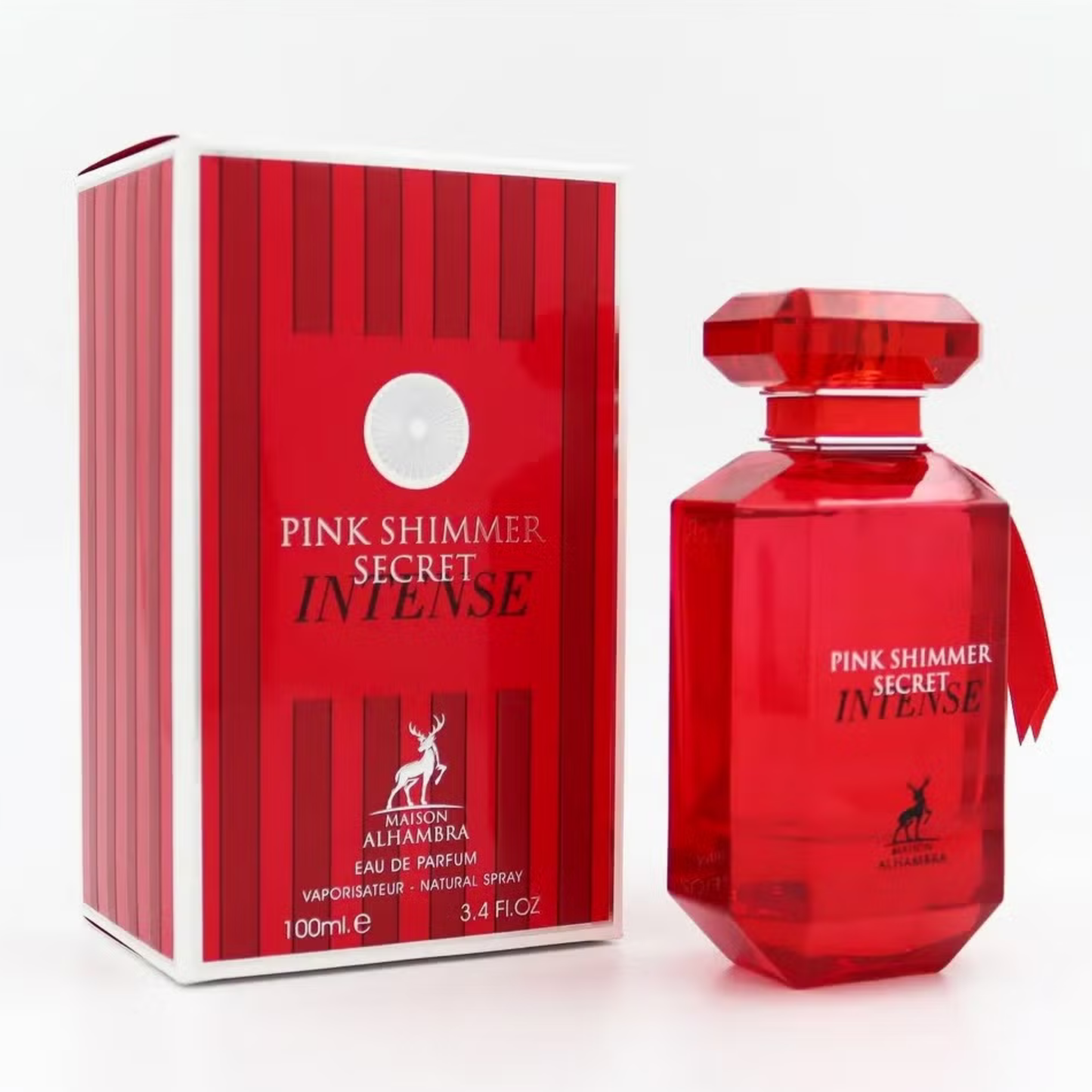 pink shimmer secret intense maison alhambra, maison alhambra pink shimmer secret femme, parfum floral fruité maroc, parfum vanille cerise femme, eau de parfum maison alhambra 100ml, parfum pivoine rouge femme, parfum doux féminin maroc, acheter pink shimmer secret maroc, beautyfamily maison alhambra — PINK SHIMMER SECRET INTENSE Eau de Parfum Maison Alhambra 100 ml pour femme, parfum floral fruité aux notes de cerise, pivoine rouge et vanille, disponible au Maroc sur beautyfamily.ma