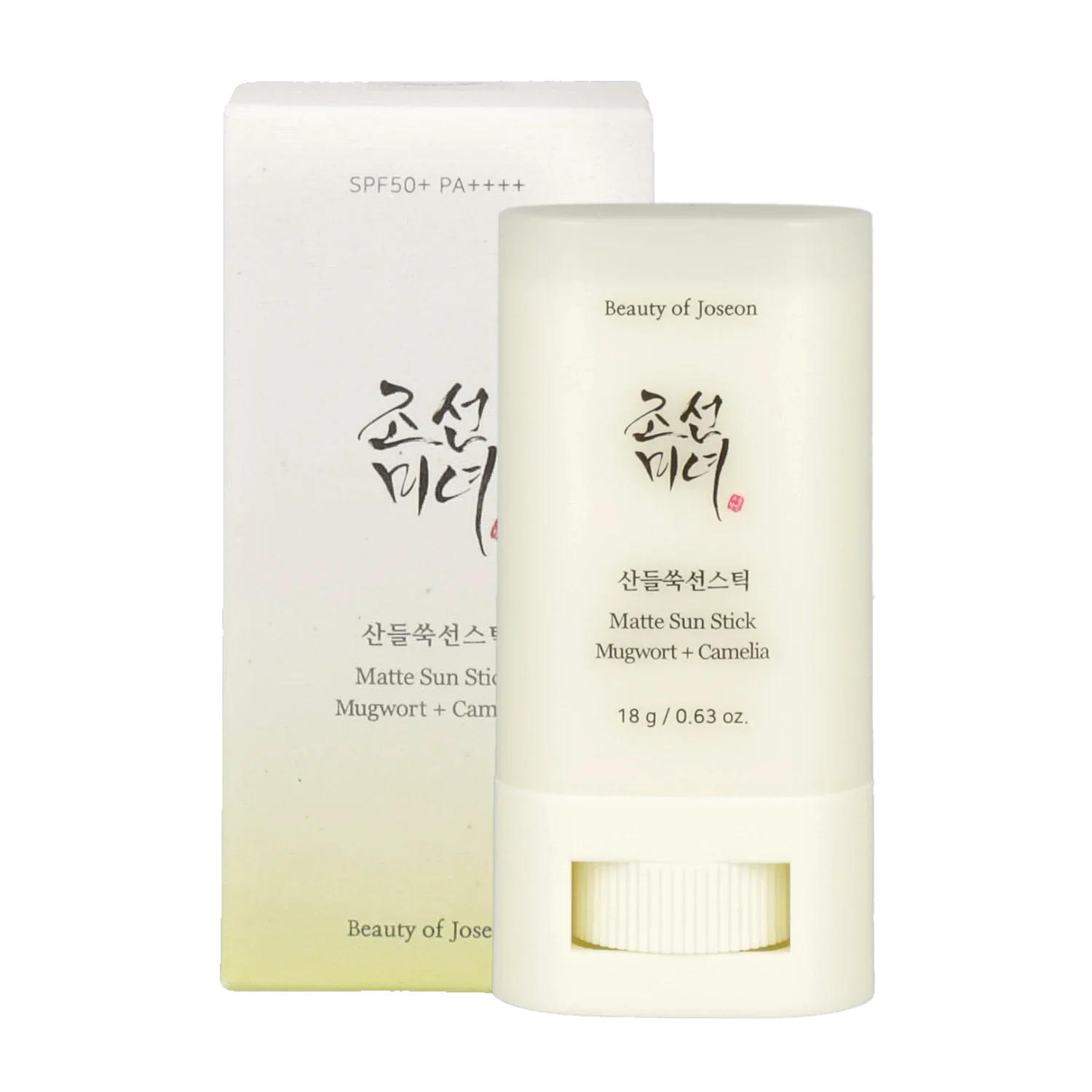 Beauty of Joseon, Matte Sun Stick, stick solaire, protection solaire visage, SPF50+, PA++++, armoise, camélia, soin peau grasse, soin peau mixte, peau sensible, cosmétique coréenne, K-beauty Maroc, beautyfamily.ma, stick solaire mat, soin anti-brillance, produit coréen Maroc