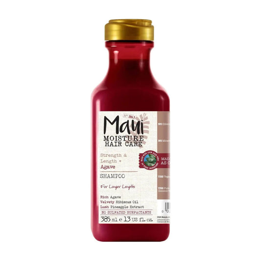 Maui Moisture, Maui Moisture Agave Shampoo, shampooing fortifiant, shampooing anti‑casse, shampooing cheveux abîmés, shampooing hydratant sans sulfate, Maui Moisture Maroc, shampooing naturel, soin cheveux cassants, shampooing aloe vera, beautyfamily.ma