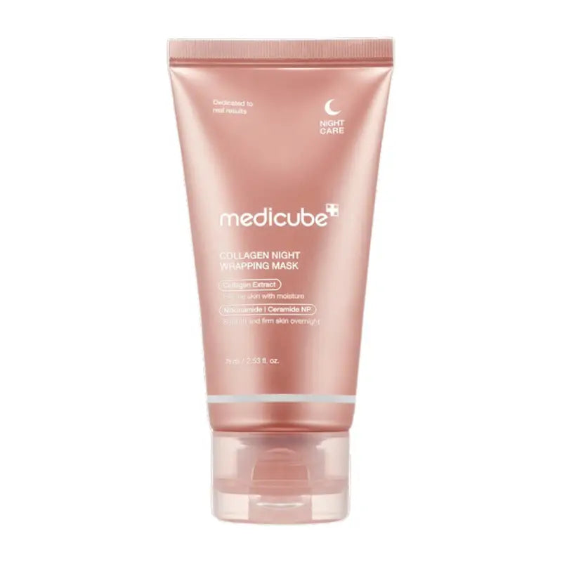 masque de nuit, collagène, masque collagène, soin visage nuit, masque hydratant nuit, medicube, medicube maroc, cosmétique coréenne, skincare coréen, anti-âge, masque anti-rides, peau lumineuse, masque raffermissant, beauté maroc, beautyfamily.ma