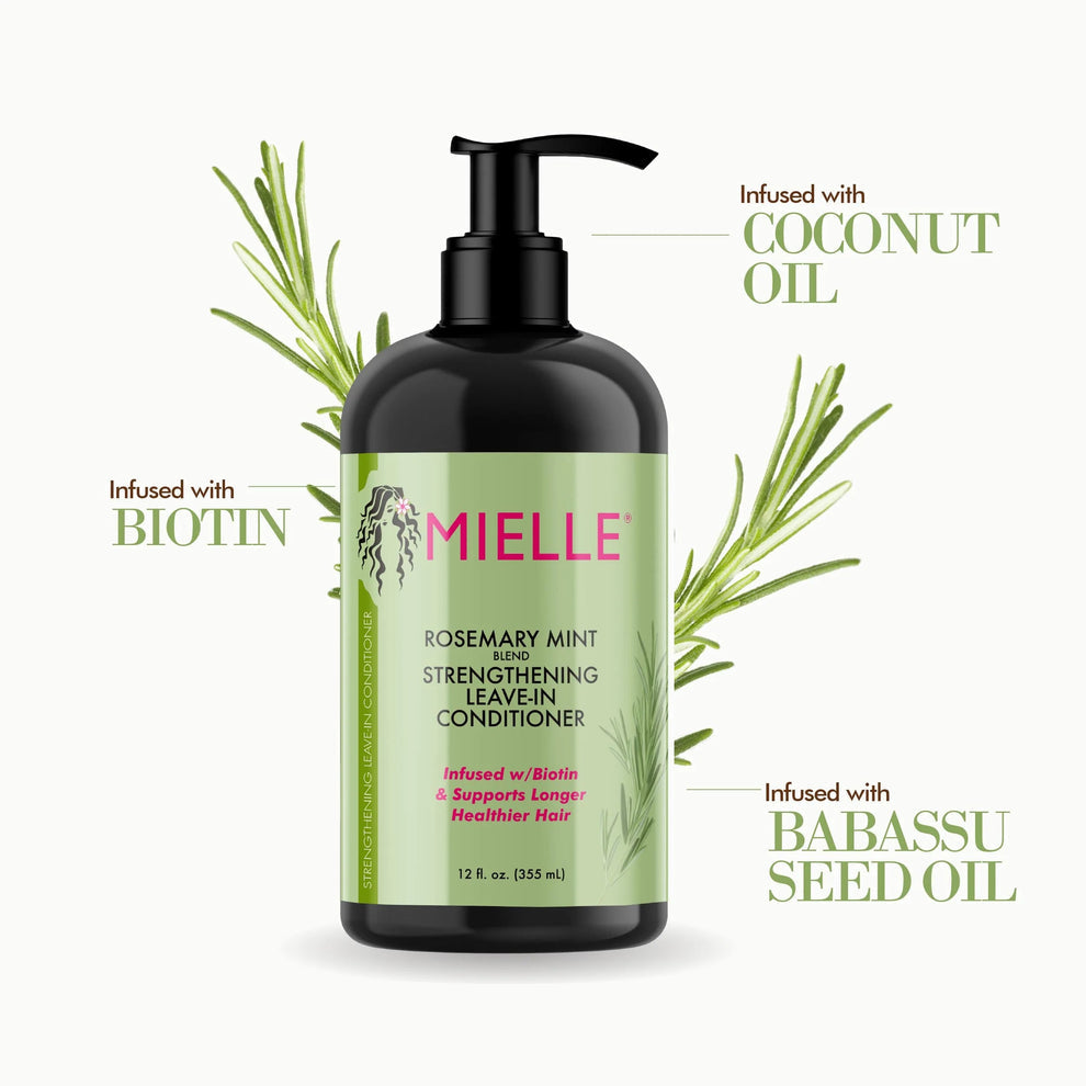 leave in conditioner mielle, soin sans rinçage cheveux, mielle romarin menthe, démêlant cheveux crépus, hydratant cheveux bouclés, soin capillaire biotine, mielle leave in maroc, beautyfamily.ma, mielle rosemary mint maroc, leave in naturel cheveux secs