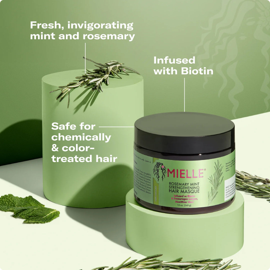 MIELLE Rosemary Mint Strengthening Hair Masque 340g