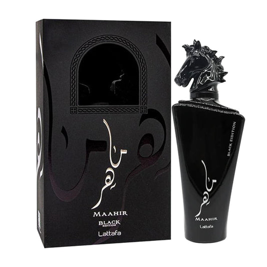 Maahir Black Edition Eau De Parfum Pour Homme - LATTAFA 100ml