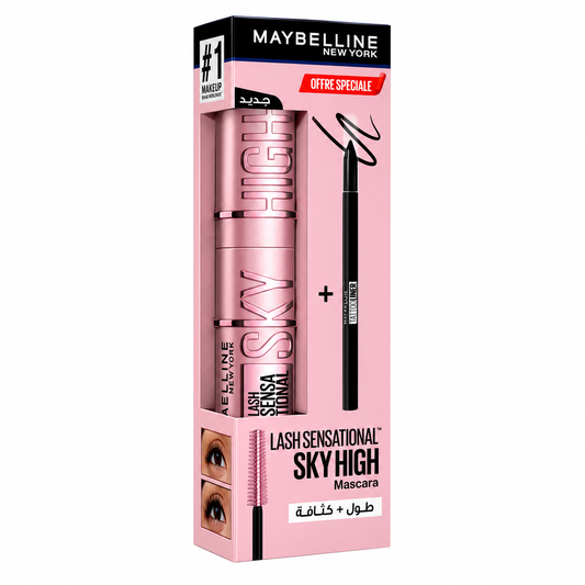 MAYBELLINE LASH SENSATIONAL SKY HIGH MASCARA ET TATTOO LINER COFFRET