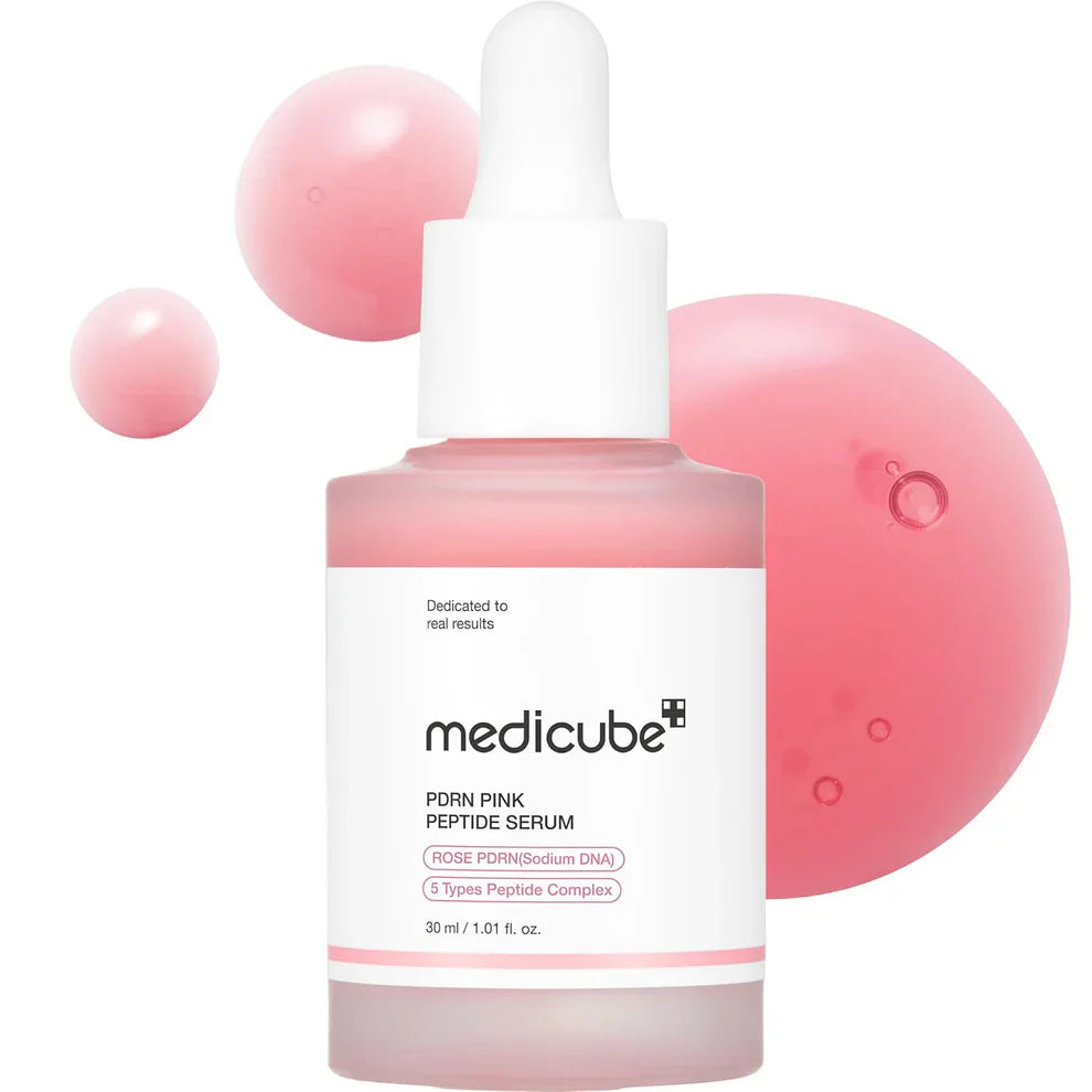 Medicube, PDRN, ADN de saumon, peptide, niacinamide, sérum anti-âge, sérum visage, soin fermeté, rides, élasticité peau, hydratation profonde, glow, coenzyme Q10, adénosine, collagène, acide hyaluronique, K-beauty, cosmétique coréenne, peau sensible, soins anti-rides, beautyfamily.ma, skincare Maroc
