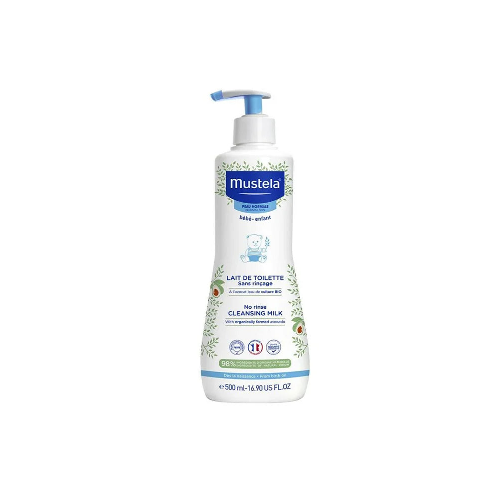 MUSTELA LAIT DE TOILETTE SANS RINCAGE 500ML