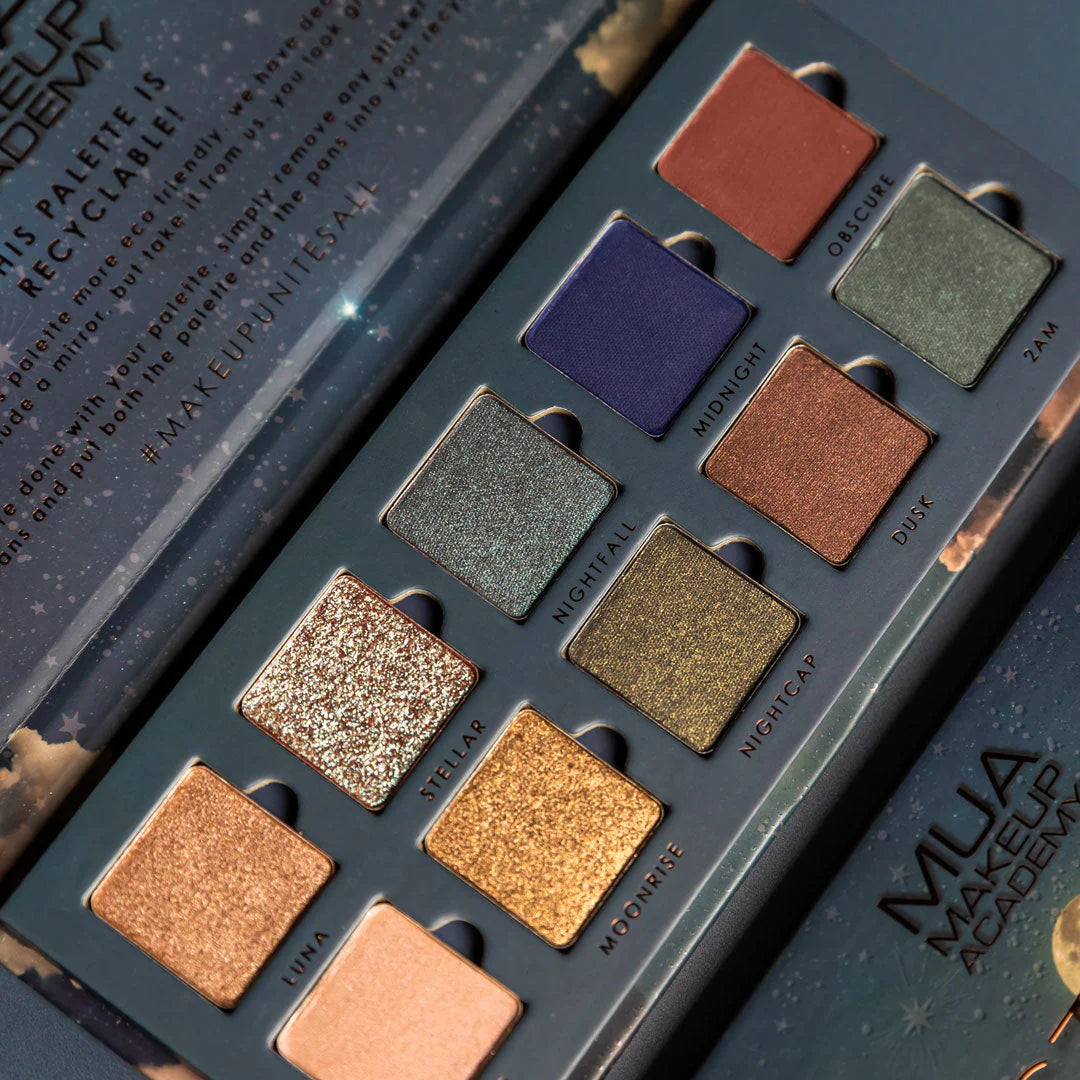 MUA 10 SHADE EYESHADOW PALETTE – NOCTURNAL
