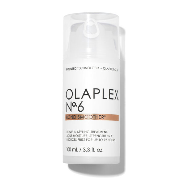 Olaplex No6 Bond Smoother, sérum lissant sans rinçage, leave-in anti-frisottis, soin cheveux hydratant, protection thermique 232°C, cheveux secs abîmés, Bond Building Technology, soin capillaire vegan, beautyfamily.ma, Maroc
