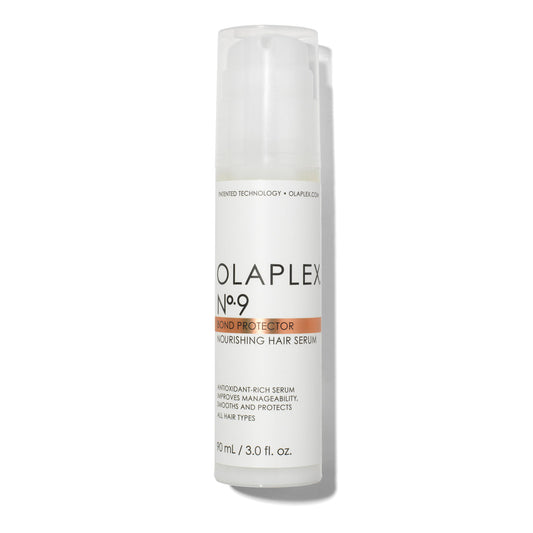Olaplex No9, Bond Protector serum, sérum capillaire nourrissant, soin cheveux colorés, protection thermique cheveux, anti-frisottis, soin sans rinçage, cheveux abîmés, Olaplex Maroc, beautyfamily.ma
