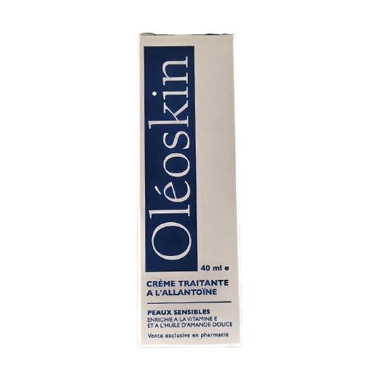 crème allantoïne, soin peau sensible, OLÉOSKIN crème réparatrice, crème hydratante visage, crème apaisante irritation, crème sans parfum, crème peaux sèches maroc, beautyfamily.ma, crème allantoïne maroc, crème nourrissante peau