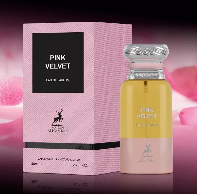 PINK VELVET Maison Alhambra Eau de Parfum Pour Femmes - 80ml
