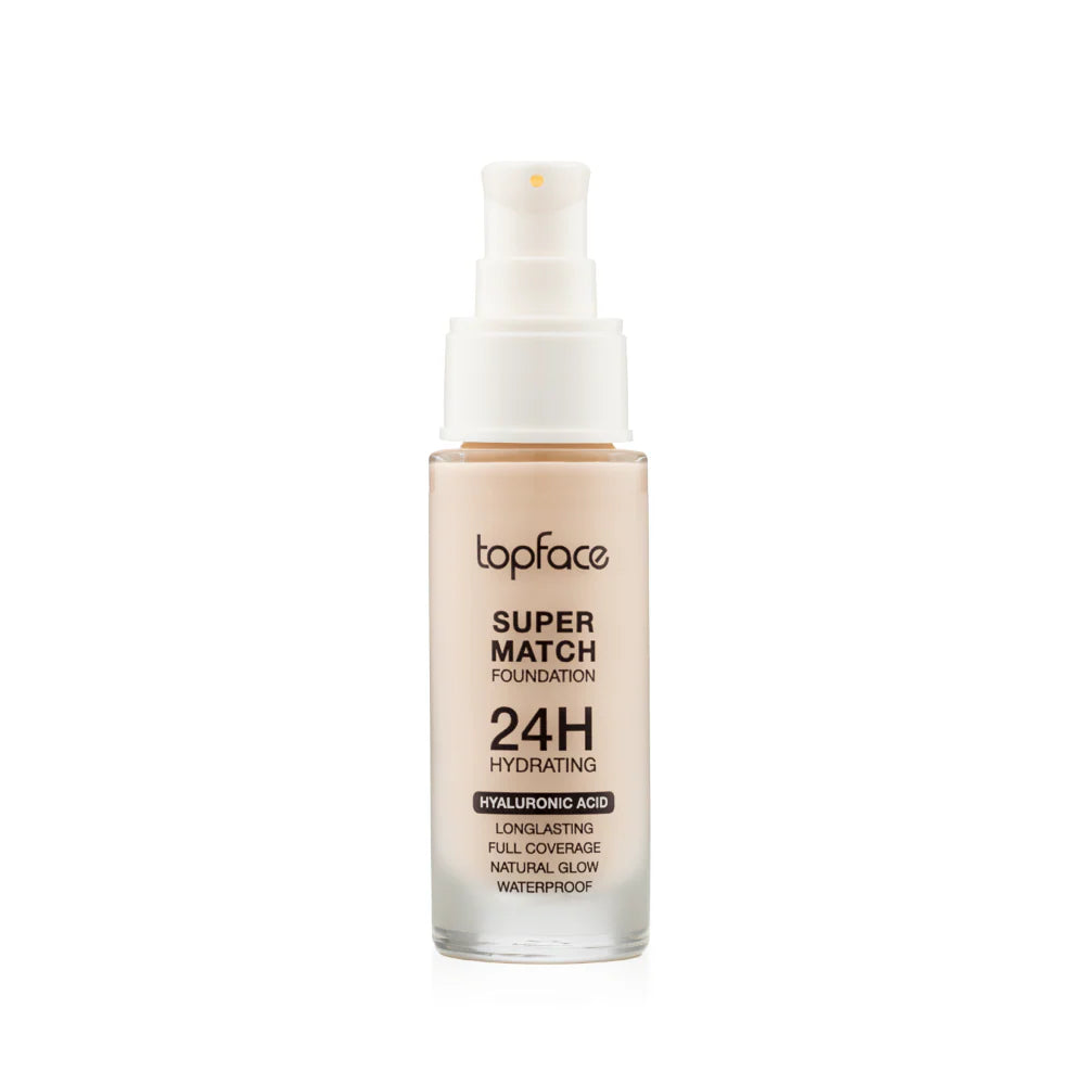 TOPFACE SUPER MATCH FOUNDATION 24H HYDRATING (HYALURONIC ACID)